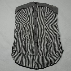 Topshop Size 4 Strapless Tie Striped Top